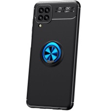 Чохол для Samsung Galaxy A12 (A125) Deen під магнітний тримач чорний/синій