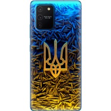 Чохол для Samsung Galaxy S10 Lite (G770) / A91 MixCase патріотичні Тризум серед куль