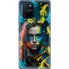 Чохол для Samsung Galaxy S10 Lite (G770) / A91 MixCase патріотичні воєвнича Українка