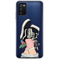 Чохол для Samsung Galaxy A03s (A037) MixCase дівчина в кедах