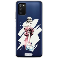 Чохол для Samsung Galaxy A03s (A037) MixCase дівчина в наряді