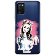 Чохол для Samsung Galaxy A03s (A037) MixCase дівчина дівчина з газуванням