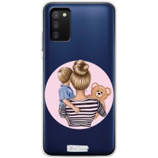 Чохол для Samsung Galaxy A03s (A037) MixCase дівчина з дитиною та іграшкою