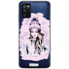 Чохол для Samsung Galaxy A03s (A037) MixCase дівчина шапці