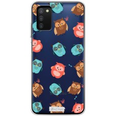 Чохол для Samsung Galaxy A03s (A037) MixCase тваринні кольорові сови