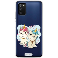 Чохол для Samsung Galaxy A03s (A037) MixCase тварини пара одноріжок