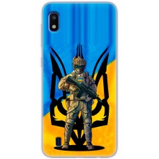 Чохол для Samsung Galaxy A10 (A105) MixCase патріотичні український воин