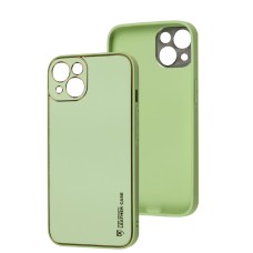 Чохол для iPhone 13 Leather Xshield pistachio