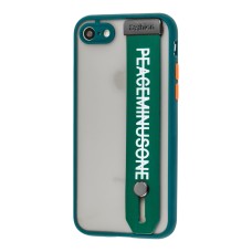 Чохол для iPhone 7 / 8 / SE 20 WristBand peace зелений