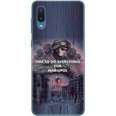 Чохол для Samsung Galaxy A02 (A022) MixCase патріотичні військовий захисники Азов