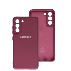Чохол для Samsung Galaxy S21 FE (G990) Silicone Full camera marsala