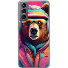 Чохол для Samsung Galaxy S21 (G991) MixCase різні ведмедик в окулярах