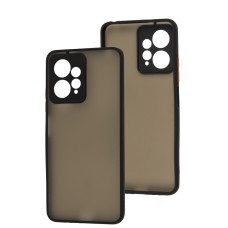 Чохол для Xiaomi  Redmi Note 12 4G LikGus Totu camera protect чорний / червоний