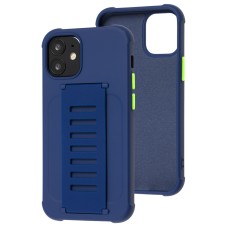 Чохол для iPhone 12 mini Bracket flap синій