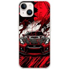 Чохол для iPhone 15 Plus MixCase машини чорно-червона
