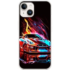 Чохол для iPhone 15 Plus MixCase машини червона в полум'ї