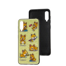 Чохол для Samsung Galaxy A50/A50s/A30s Wave Majesty funny corgi/pink sand