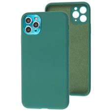 Чохол для iPhone 11 Pro Max Silicone Full camera Lens зелений