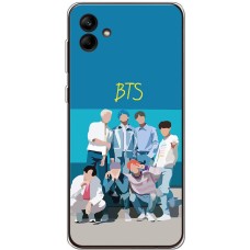 Чохол для Samsung Galaxy A04e (A042) MixCase BTS на блакитному