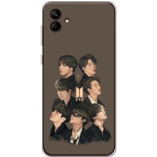 Чохол для Samsung Galaxy A04e (A042) MixCase BTS на коричневому