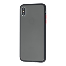 Чохол для iPhone Xs Max LikGus Maxshield чорно-червоний