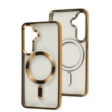 Чохол для Samsung Galaxy S24 Crystal Chrome MagSafe gold