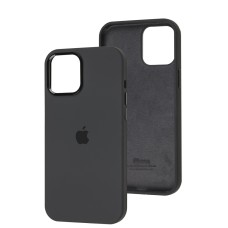 Чохол для iPhone 12 Pro Max New silicone Metal Buttons dark gray