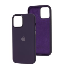 Чохол для iPhone 12 Pro Max New silicone Metal Buttons elderberry