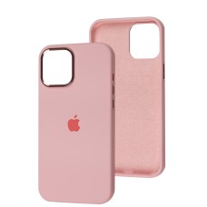Чохол для iPhone 12 Pro Max New silicone Metal Buttons light pink