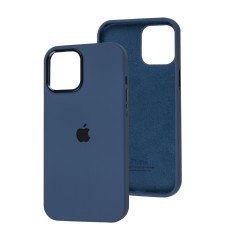 Чохол для iPhone 12 Pro Max New silicone Metal Buttons navy blue