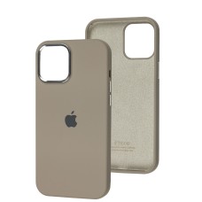 Чохол для iPhone 12 Pro Max New silicone Metal Buttons pebble