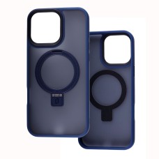Чохол для iPhone 14 Pro Max Nofelet Matt Ring MagSafe blue