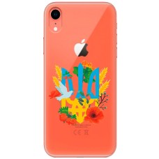 Чохол для iPhone Xr MixCase патріотичні герб у квітах