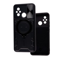 Чохол для Xiaomi Redmi 12C / 11A / Poco C55 Armor Big Ring чорний