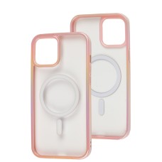 Чехол для iPhone 12 Pro Max WAVE Blinding light MagSafe pink