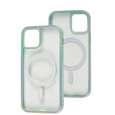 Чехол для iPhone 12 / 12 Pro WAVE Blinding light MagSafe green