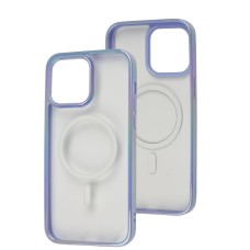 Чехол для iPhone 12 / 12 Pro WAVE Blinding light MagSafe blue