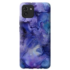 Чохол для Samsung Galaxy A03 (A035) Mixcase мармур синій