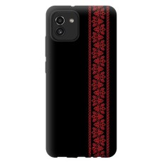 Чохол для Samsung Galaxy A03 (A035) Mixcase патріотичний візерунок червоний