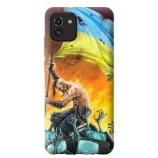 Чохол для Samsung Galaxy A03 (A035) Mixcase патріотичний козак з прапором