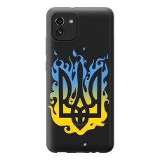 Чохол для Samsung Galaxy A03 (A035) Mixcase патріотичний Герб із візерунком