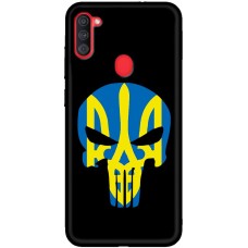 Чохол для Samsung Galaxy A11 / M11 MixCase патріотичні жовто-блакитний череп