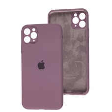 Чохол для iPhone 11 Pro Max Silicone Slim Full camera black currant