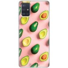 Чохол для Samsung Galaxy A51 (A515) Mixcase авокадо на рожевому