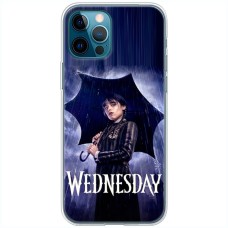 Чохол для iPhone 14 Pro Mixcase Венздей під парасолькою