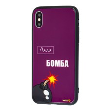 Чохол Puzzo для iPhone X / Xs glass бомба