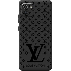 Чохол для Samsung Galaxy A03 (A035) Mixcase лого на чорному