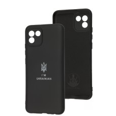 Чохол для Samsung Galaxy A03 (A035) Full Premium Тризуб чорний