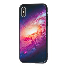 Чохол для iPhone X / Xs рожевий космос