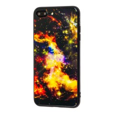 Чохол для iPhone 7 Plus / 8 Plus космос помаранчевий